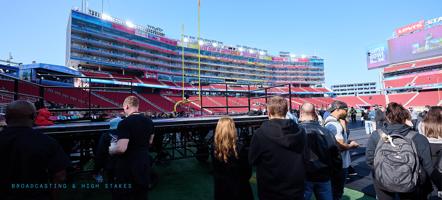Super Bowl NFL Network broadcast center